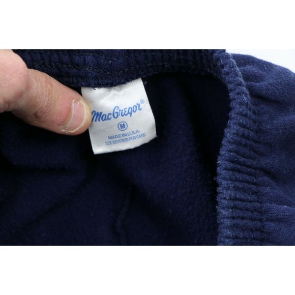 Vtg 80s MacGregor Womens Medium Spell Out Hot Shorts Booty Shorts Navy Blue USA - Picture 4 of 7